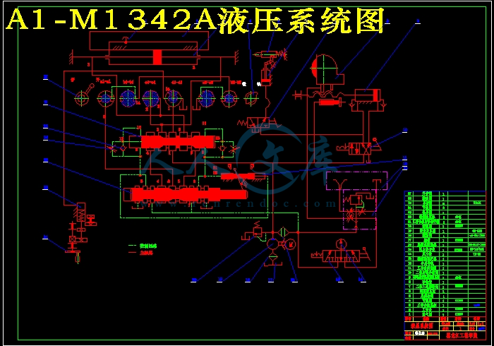 m1432a万能外圆磨床液压系统设计【说明书 cad】