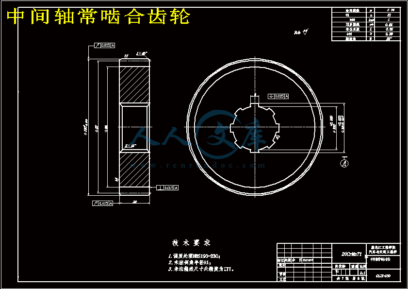 中间轴常啮合齿轮.gif