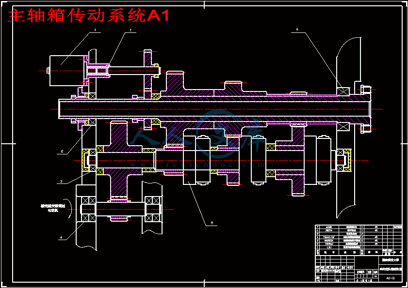 主轴箱传动系统A1.gif