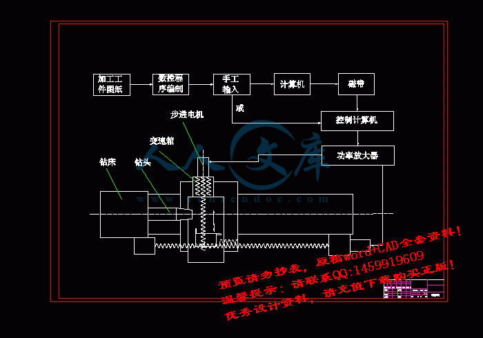 中捷z3040钻床图纸图片