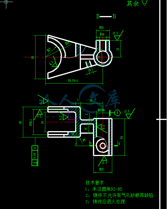 拔叉钻Φ19孔的工装夹具设计.gif