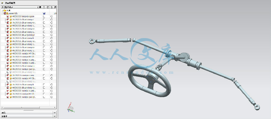 转向系统UG三维模型.png