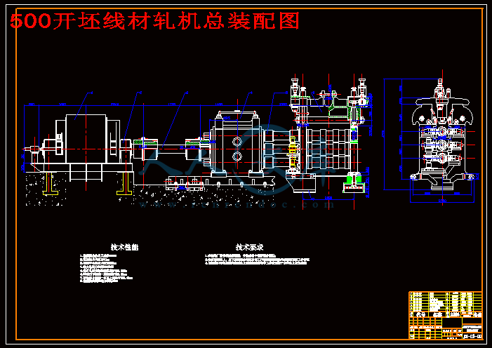 500开坯线材轧机总装配图.gif
