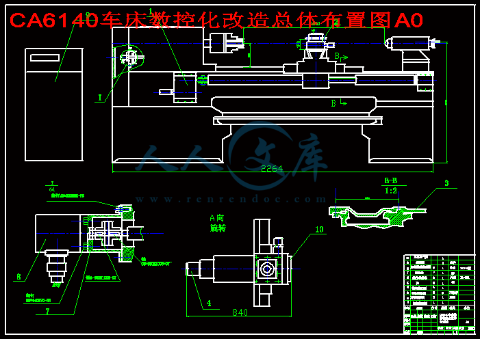 CA6140车床数控化改造总体布置图A0.gif