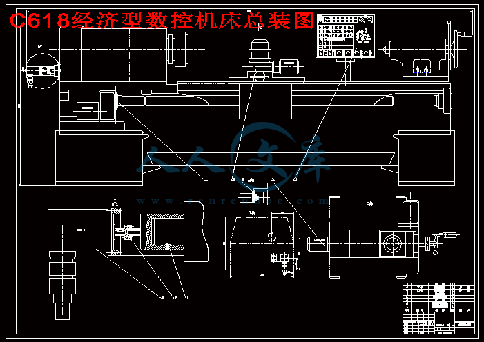 C618经济型数控机床总装图.gif