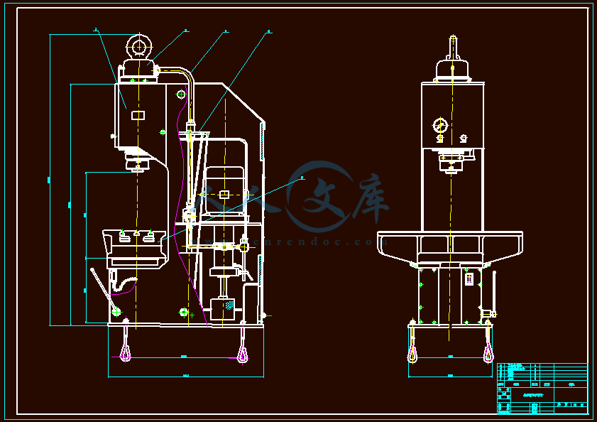 单柱液压机液压结构图图片