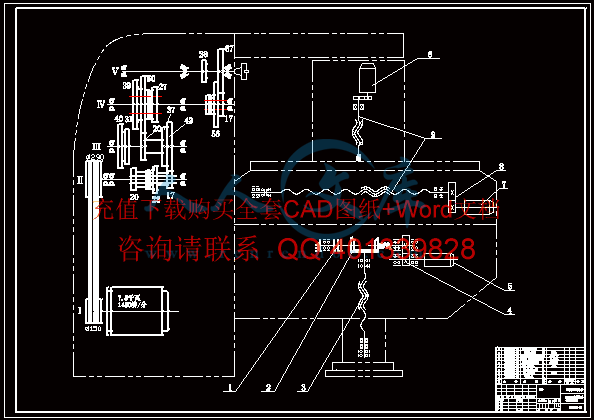 XK6130数控铣床传动系统图.gif