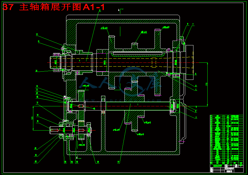 37 主轴箱展开图A1-1.gif