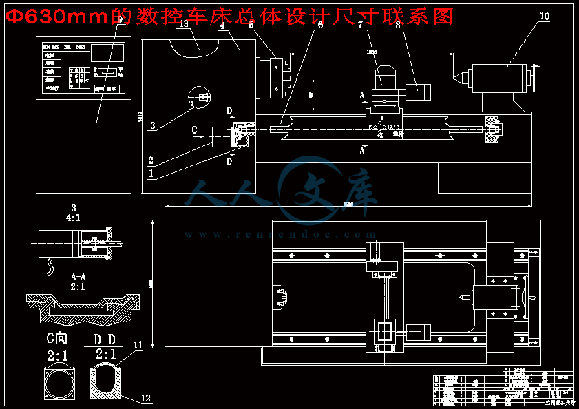 Φ630mm的数控车床总体设计尺寸联系图.gif